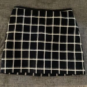 Madewell black and white Skirt